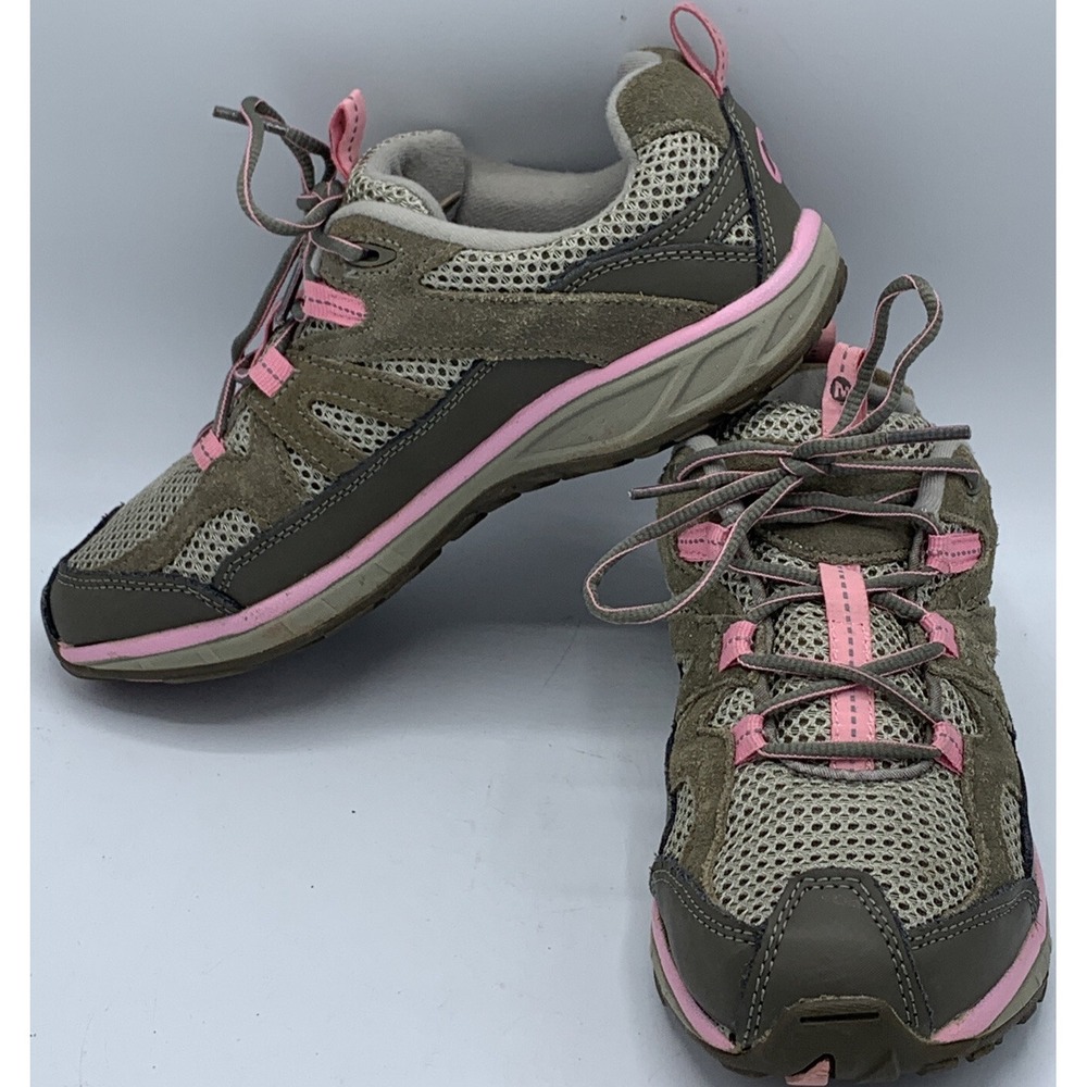 Merrell Zoomerang Lace Kids Bungee Cord Sea‎ Pink Size 5 J95470